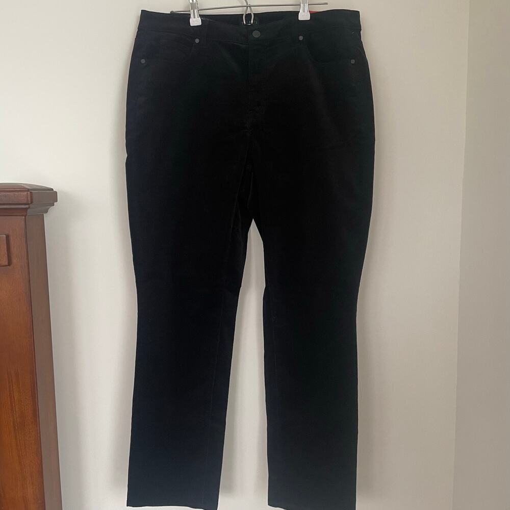 NWT Talbots Straight Leg High Waisted Stretch Corduroy Pants Curvy 14W